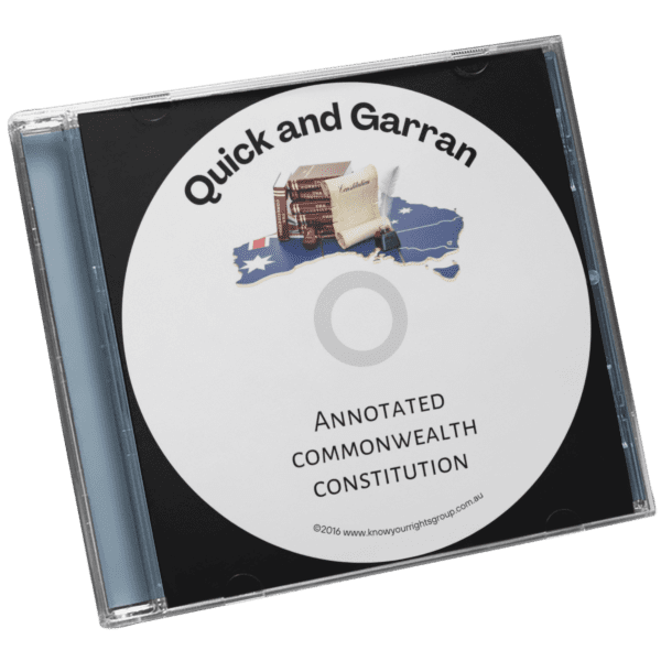 Quick and Garran Constitution on CD