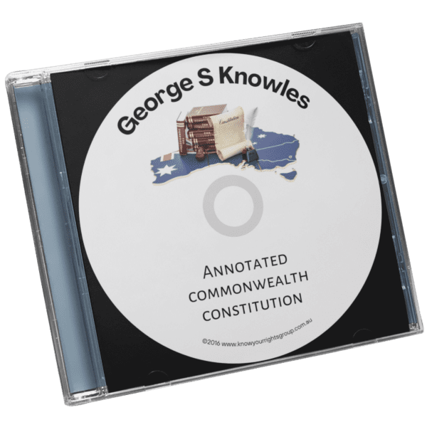 George S Knowles Annotated Constitution on CD
