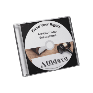 Affidavit and Submissions CD